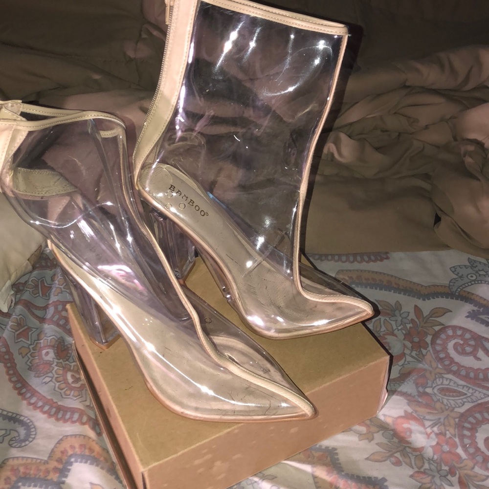 Wow look at these see through boots must have ‼️
